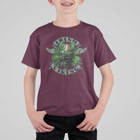 Funny Irish Viking T Shirt For Kid Vintage Shamrock Celtic Viking Skull
