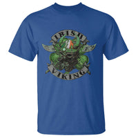 Funny Irish Viking T Shirt Vintage Shamrock Celtic Viking Skull
