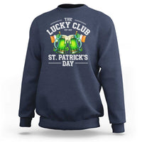 Funny St Patrick's Day Irish Beer Drinking Sweatshirt The Lucky Beer Club Ireland Flag