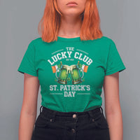 Funny St Patrick's Day Irish Beer Drinking T Shirt For Women The Lucky Beer Club Ireland Flag