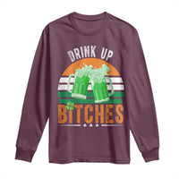 Funny St Patrick's Day Irish Beer Drinking Long Sleeve Shirt Drink Up Bitches Beer Mug