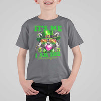 Funny It's Me I Am The Shenanigans T Shirt For Kid St Patrick's Day Racoon Shamrock