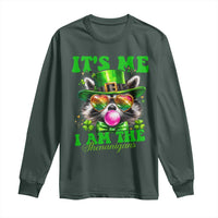 Funny It's Me I Am The Shenanigans Long Sleeve Shirt St Patrick's Day Racoon Shamrock