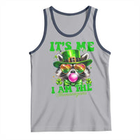 Funny It's Me I Am The Shenanigans Tank Top St Patrick's Day Racoon Shamrock