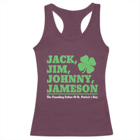 Funny St Patricks Day Irish Fathers Jack Jim Johnny Jameson Racerback Tank Top