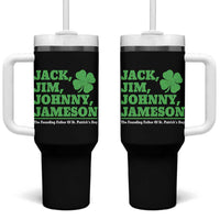 Funny St Patricks Day Irish Fathers Jack Jim Johnny Jameson Tumbler With Handle