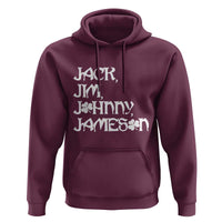 Jack Jim Johnny Jameson St Patricks Day Whiskey Shamrock Hoodie