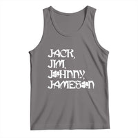 Jack Jim Johnny Jameson St Patricks Day Whiskey Shamrock Tank Top