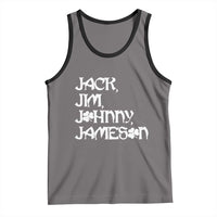 Jack Jim Johnny Jameson St Patricks Day Whiskey Shamrock Tank Top
