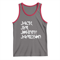 Jack Jim Johnny Jameson St Patricks Day Whiskey Shamrock Tank Top