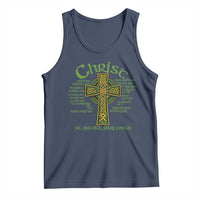 Christ St Patrick Pray For Us Christian Catholic Religious Celtic Cross Tank Top