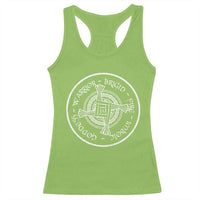 St Brigids Day Racerback Tank Top Warrior Brigid Fire Imbloc Goddess Gaelic Willow Cross