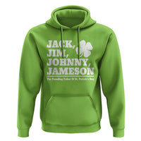 Funny St Patricks Day Irish Fathers Jack Jim Johnny Jameson Vintage Clover Hoodie
