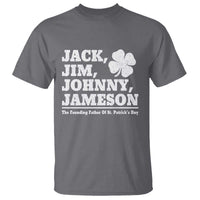 Funny St Patricks Day Irish Fathers Jack Jim Johnny Jameson Vintage Clover T Shirt