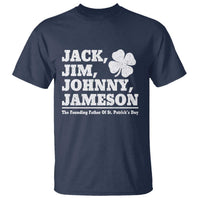 Funny St Patricks Day Irish Fathers Jack Jim Johnny Jameson Vintage Clover T Shirt