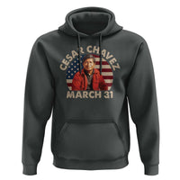 Cesar Chavez Day Hoodie March Holiday Hispanic Heritage American Flag