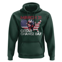 Cesar Chavez Day Hoodie March 31 Hand Fist American Flag
