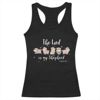 The Lord Is My Shepherd Racerback Tank Top Christian Easter Day Religious Sheep