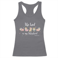 The Lord Is My Shepherd Racerback Tank Top Christian Easter Day Religious Sheep