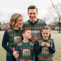 He Is Not Here He Has Risen V-Neck Knit Sweater Vest Christian Easter Religious Bible Verse - Wonder Print Shop