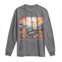 My Sin Was Great His Love Was Greater Long Sleeve Shirt Christian Easter Religious Bible Verse