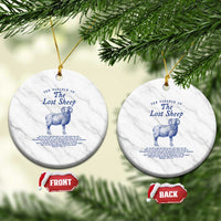 The Parable Of The Lost Sheep Ceramic Ornament Christian Bible Verse Matthew 18 - Wonder Print Shop