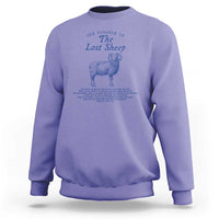 The Parable Of The Lost Sheep Sweatshirt Christian Bible Verse Matthew 18