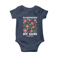 Handpicked By God Baby Onesie Religious Christian Bible Verse Strawberries