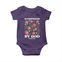 Handpicked By God Baby Onesie Religious Christian Bible Verse Strawberries