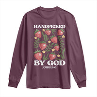 Handpicked By God Long Sleeve Shirt Religious Christian Bible Verse Strawberries