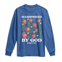 Handpicked By God Long Sleeve Shirt Religious Christian Bible Verse Strawberries
