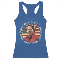 Cesar Chavez Racerback Tank Top March Holiday Hispanic Heritage American Map