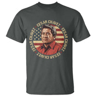 Cesar Chavez T Shirt March Holiday Hispanic Heritage American Map