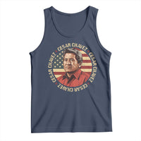 Cesar Chavez Tank Top March Holiday Hispanic Heritage American Map