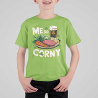 Funny St Patricks Day Me So Corny T Shirt For Kid Stout Irish Corned Beef