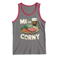 Funny St Patricks Day Me So Corny Tank Top Stout Irish Corned Beef
