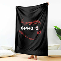 Funny 6432 67 Baseball Throw Blanket Double Play Outs Baseball Player