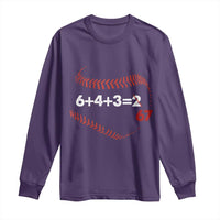 Funny 6432 67 Baseball Long Sleeve Shirt Double Play Outs Baseball Player