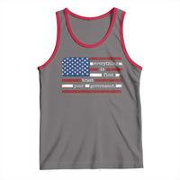 Everything Is Fine Trust Your Government Tank Top Funny Political American Flag