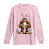 Funny Bigfoot Easter Day Bunny Sasquatch Egg Long Sleeve Shirt