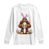 Funny Bigfoot Easter Day Bunny Sasquatch Egg Long Sleeve Shirt