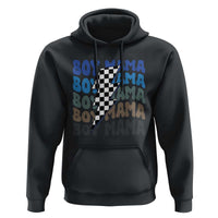 Funny Boy Mama Hoodie Mother's Day Checkered Lightning Bolt