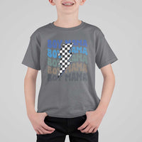 Funny Boy Mama T Shirt For Kid Mother's Day Checkered Lightning Bolt