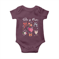 Mama Christian Religious Baby Onesie She Is Mom Mother's Day Jesus Flowers Bow