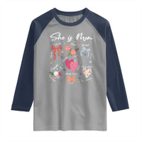 Mama Christian Religious Raglan Shirt She Is Mom Mother's Day Jesus Flowers Bow