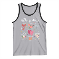 Mama Christian Religious Tank Top She Is Mom Mother's Day Jesus Flowers Bow