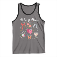 Mama Christian Religious Tank Top She Is Mom Mother's Day Jesus Flowers Bow