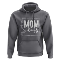 Funny Wife Mom Boss Hoodie Motherhood Mother's Day