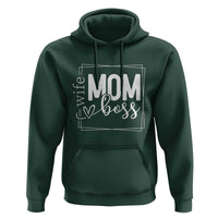 Funny Wife Mom Boss Hoodie Motherhood Mother's Day