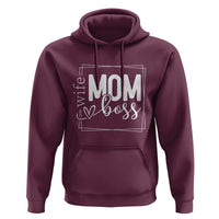 Funny Wife Mom Boss Hoodie Motherhood Mother's Day
